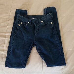 True Religion Dark Blue Straight Leg Jeans